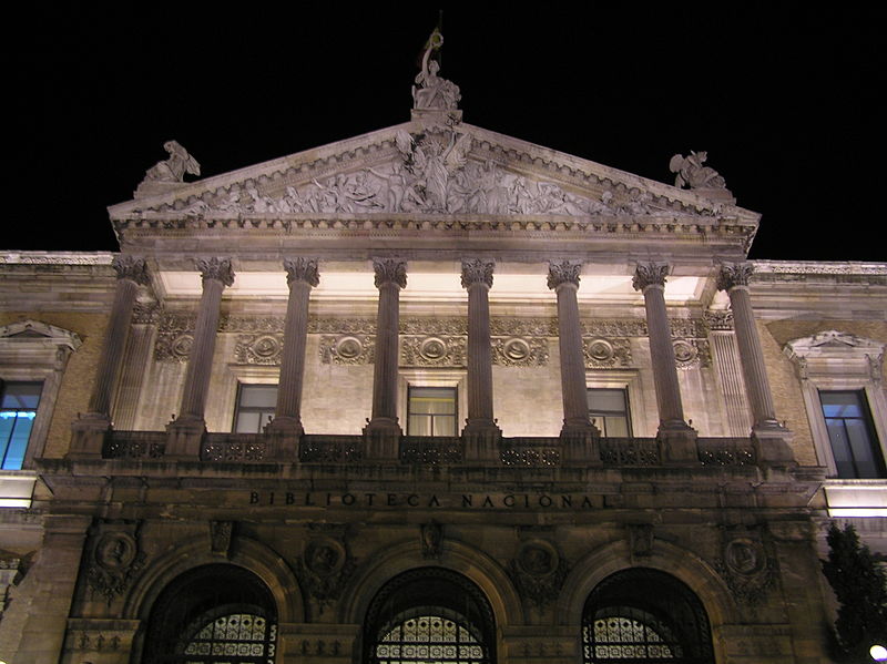 File:Facade Biblioteca Nacional España.jpg