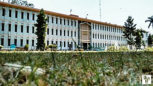 Front view of Faculty of Arts, AMU 2014