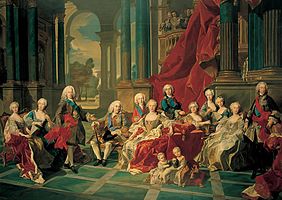 1743. Van Loo. Philip V of Spain and his family.