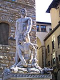 Геркулес и Какус. 1530—1534. Мрамор. Площадь Синьории, Флоренция