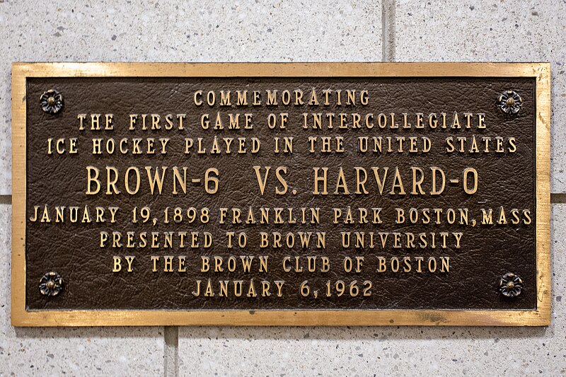 File:First game of intercollegiate ice hockey plaque.jpg