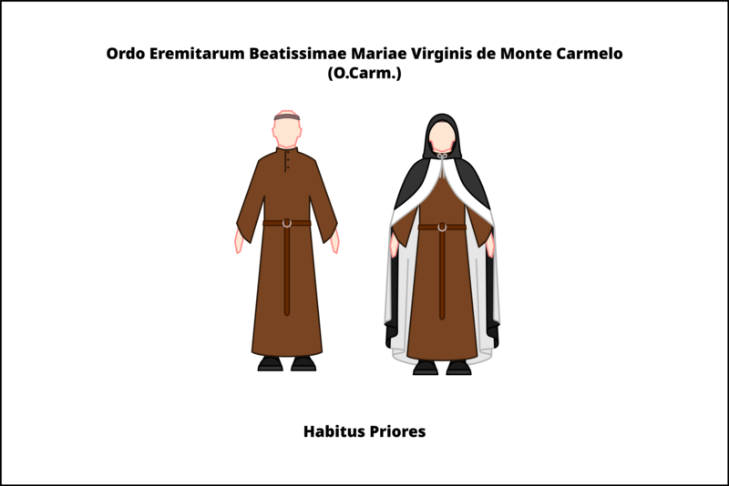 File:First habit of the Carmelite hermits.png