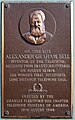 Plaque commemorating the first long distance telephone call, received by Bell in Paris, Ontario, Canada on August 10, 1876.