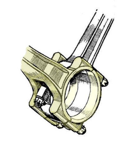 "Fork & blade" connecting rods