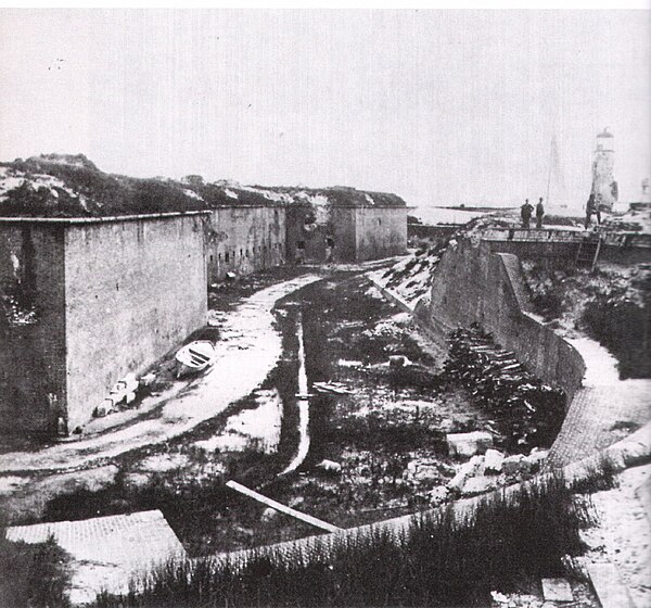 View of Fort Morgan in 1864, after its recapture.