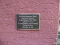 Fort Valley Passenger Depot plaque