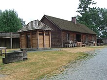 Inside the 1839 fort at Fort Langley National Historic Site