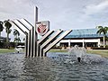 Fountain in front of main hall of UPM