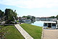 Quais du canal du Rhône à Sète.