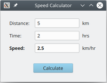 Speed Calculator, running