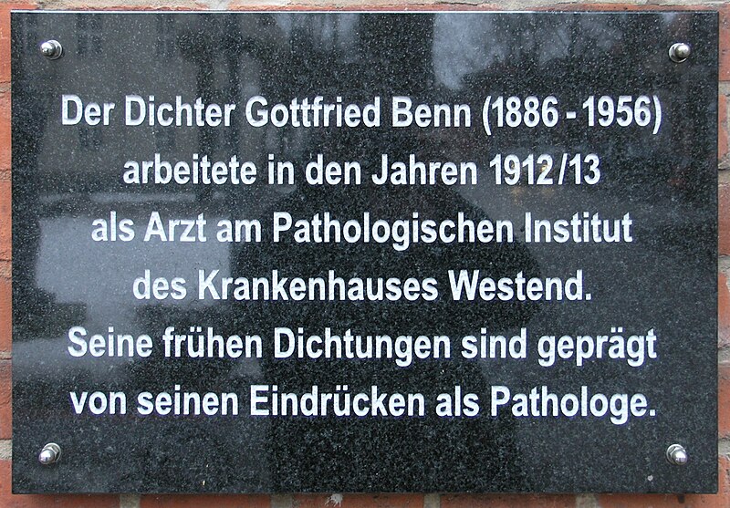 File:Gedenktafel Spandauer Damm 130 (Westend) Gottfried Benn.jpg