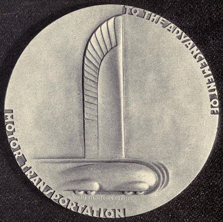 General Motors 25th anniversary medal Norman Bel Geddes 1933.jpg