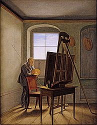 Georg Friedrich Kersting: Caspar David Friedrich in his Studio (1812)