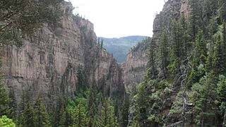 <span class="mw-page-title-main">Glenwood Canyon</span> Scenic canyon in Colorado