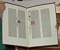 Repro two sides of the Gutenberg Bible