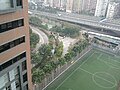 香港理工大學西九龍校園遠眺櫻桃街公園