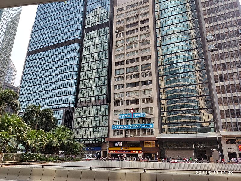 File:HK Central Exchange Square bus station terminus view Connaught Road building facades September 2022 Px3 02.jpg