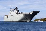 The Royal Australian Navy ship HMAS Canberra