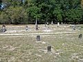 Part of the cemetery.