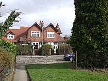 Heaton Chapel is largely residential, characterised by substantial well detailed early 20th century houses HeatonChapel WestonGr4453.JPG