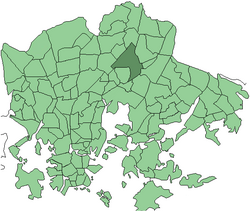 Sijainti Helsingissä