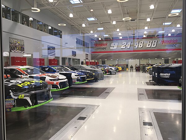 Hendrick Motorsports race shop in Concord, NC