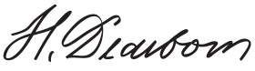 Henry Dearborn Signature.svg