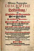 part of: Historico-Topographica Descriptio. 2. Das Renntambt Burgkhausen 