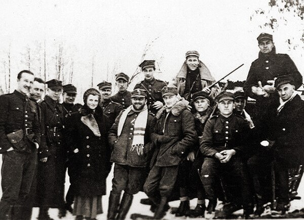 The first partisan of World War II Hubal and his unit in Poland in winter 1939