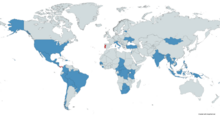 A map with users of the IMI Galil in blue and former users in red IMI Galil Users.png