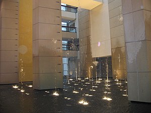 Indoor water fountain with lighting.jpg