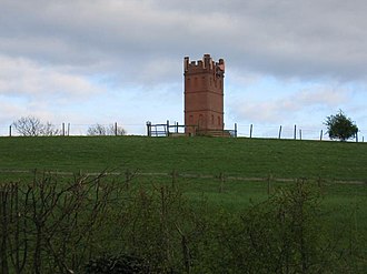 Inkberrow tower, Little Inkberrow. The tower was built in 1996 to disguise a mobile phone antenna Inkberrow tower - geograph.org.uk - 2695.jpg