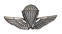 Insigna of the diploma of Paratroopers of the Algerian Army. Insigne para dz 1.jpg