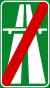 Italian traffic signs - segnale fine autostrada.svg