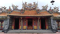 Iun-Fug Giung (永福宮), Longtan District, Taoyuan, is a traditional Han temple built in 1791 in the Hakka village Sam-Hang-Zii