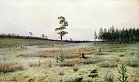 Valkoinen sammal.  Pohjoisessa 1890-luvulla.  Jaroslavlin taidemuseo, Venäjä
