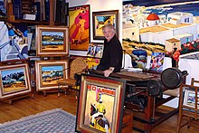 JC QUILICI на своей мастерской в ​​Провансе 2006.jpg