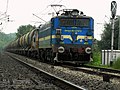 JHS based WAG-7 loco - 27072 with BTPN (Tank-car rakes)