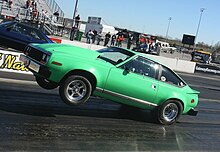 1980 AMC Spirit drag racing wheelstand[58]