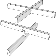 Cross laps. Стыковка простая. Соединение dado. Halved Joint. Mitred lap Joint.