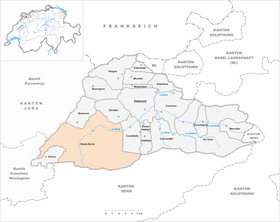 Map of Haute-Sorne