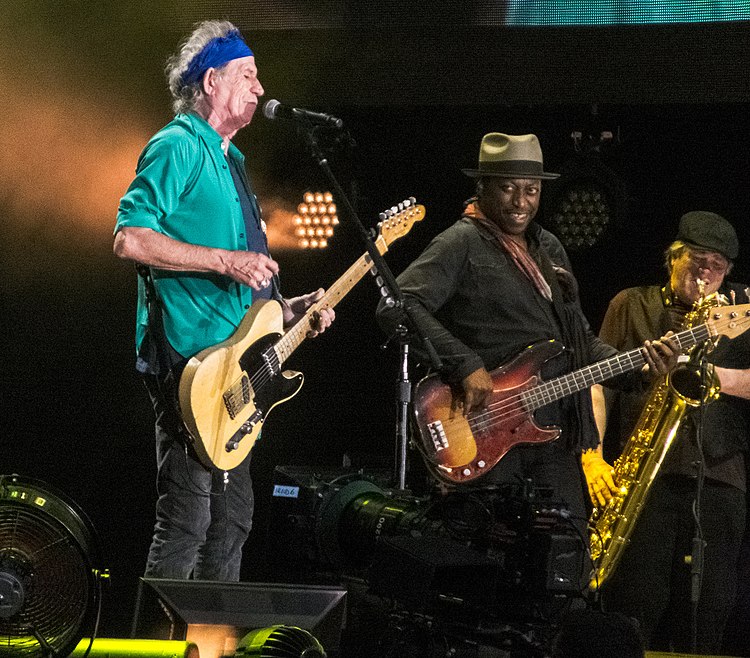 Keith Richards Darryl Jones ve Bobby Keys.jpg mit