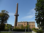 Power center (boiler house including chimney with water tank) Schoeller-Bleckmann stainless steel plant