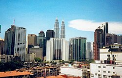 Kuala Lumpur, hinten die Petronas Towers