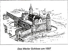 Rekonstruktion des kurfürstlichen Schlosses Werl um 1587