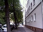 Short street, north from Wisbyer Straße