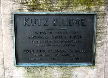 Kutz Bridge plaque