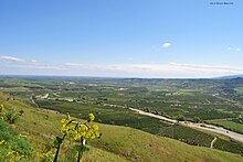 Vista della pianura di Sibari dalla collina terranovese