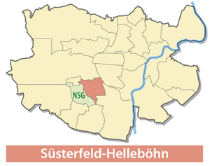 Lage von Süsterfeld-Helleböhn in Kassel