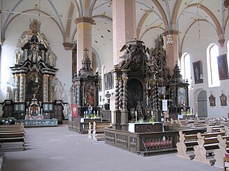 The former abbey church, now the parish church Lamspringekirche.JPG